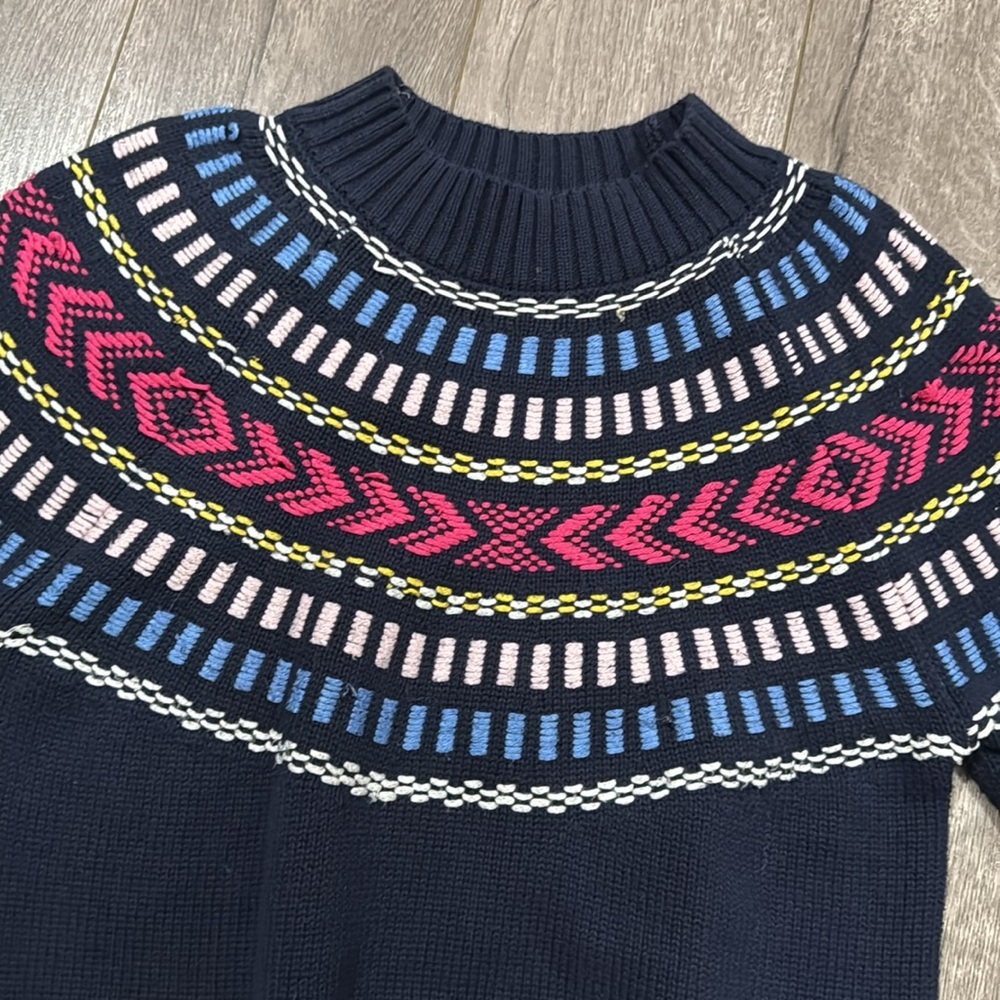 Rebecca Minkoff Raja Fair Isle Mock Neck Sweater S - Picture 3 of 5